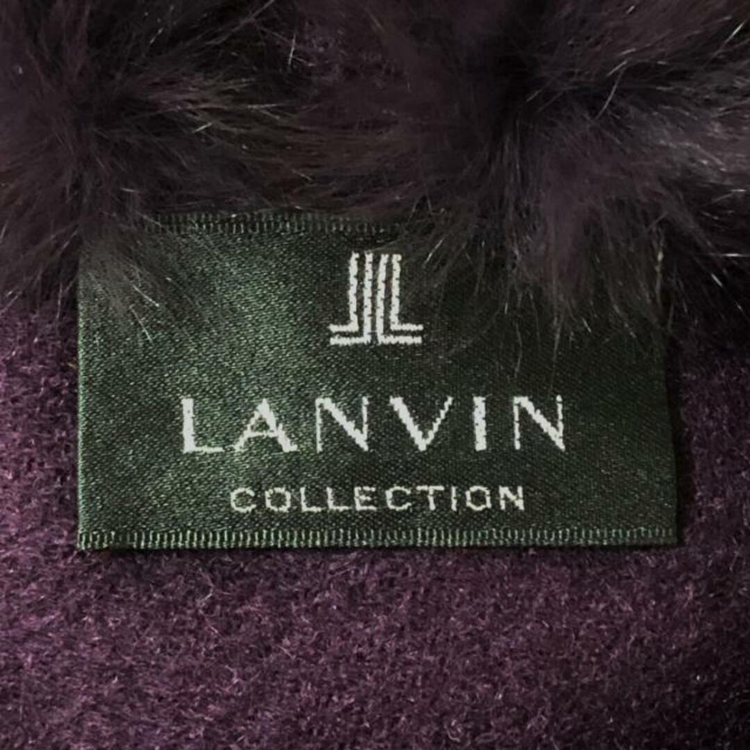 LANVIN COLLECTION(ランバンコレクション)のLANVIN COLLECTION(ランバンコレクション) ポンチョ サイズ　 レディース - パープル ラビット(ラパン)/秋/冬 レディースのジャケット/アウター(ポンチョ)の商品写真