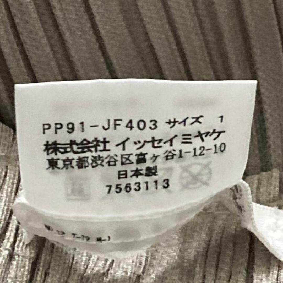 PLEATS PLEASE ISSEY MIYAKE(プリーツプリーズイッセイミヤケ)のPLEATS PLEASE(プリーツプリーズ) パンツ サイズ1 S レディース - グレーベージュ クロップド(半端丈)/ウエストゴム/プリーツ レディースのパンツ(その他)の商品写真