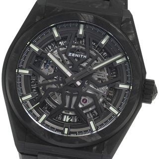 ゼニス(ZENITH)のゼニス ZENITH 10.9001.670 デファイ クラシック カーボン デイト 自動巻き メンズ 極美品 _805642(腕時計(アナログ))