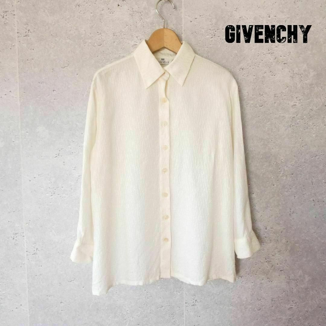 GIVENCHY(ジバンシィ)の良品 GIVENCHY シルク100％ 長袖 シャツ ブラウス レディースのトップス(シャツ/ブラウス(長袖/七分))の商品写真