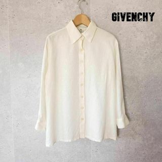 ジバンシィ(GIVENCHY)の良品 GIVENCHY シルク100％ 長袖 シャツ ブラウス(シャツ/ブラウス(長袖/七分))