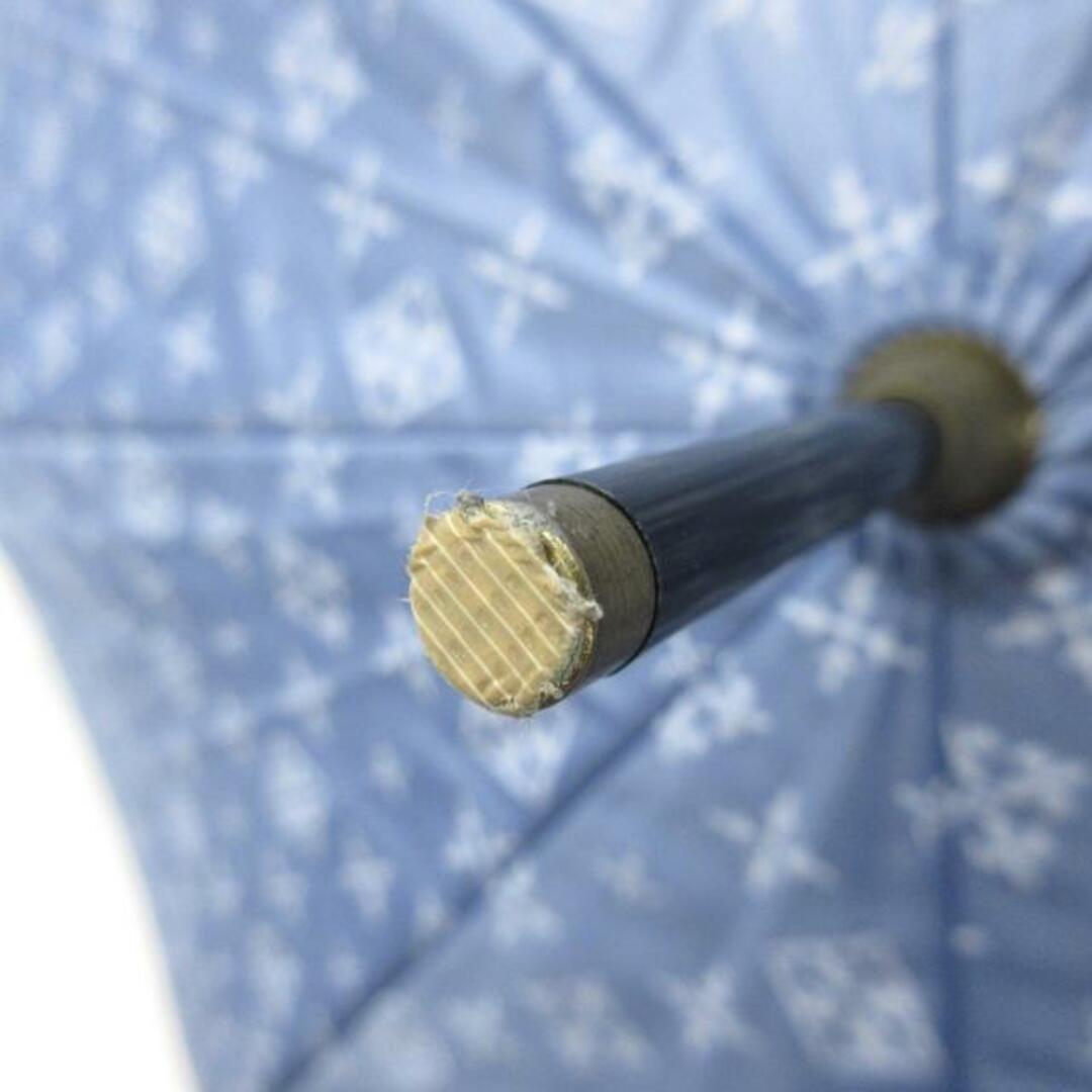 Daily russet(デイリーラシット) 傘 - ブルーグレー×ライトブルー 晴雨兼用傘 化学繊維 レディースのファッション小物(傘)の商品写真