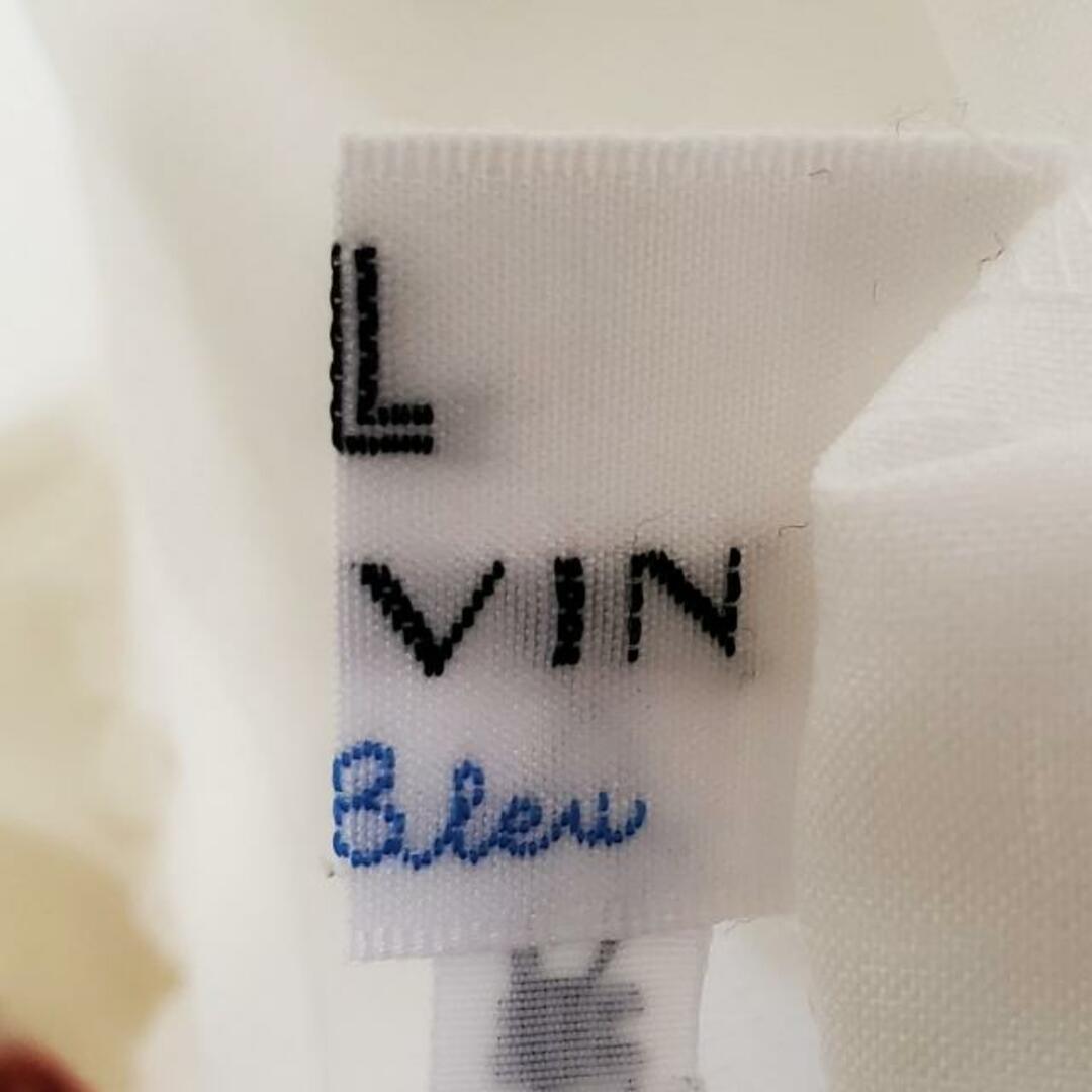 LANVIN en Bleu(ランバンオンブルー)のLANVIN en Bleu(ランバンオンブルー) ノースリーブカットソー サイズ38 M レディース - 白×ボルドー×マルチ クルーネック/レース/花柄 レディースのトップス(カットソー(半袖/袖なし))の商品写真