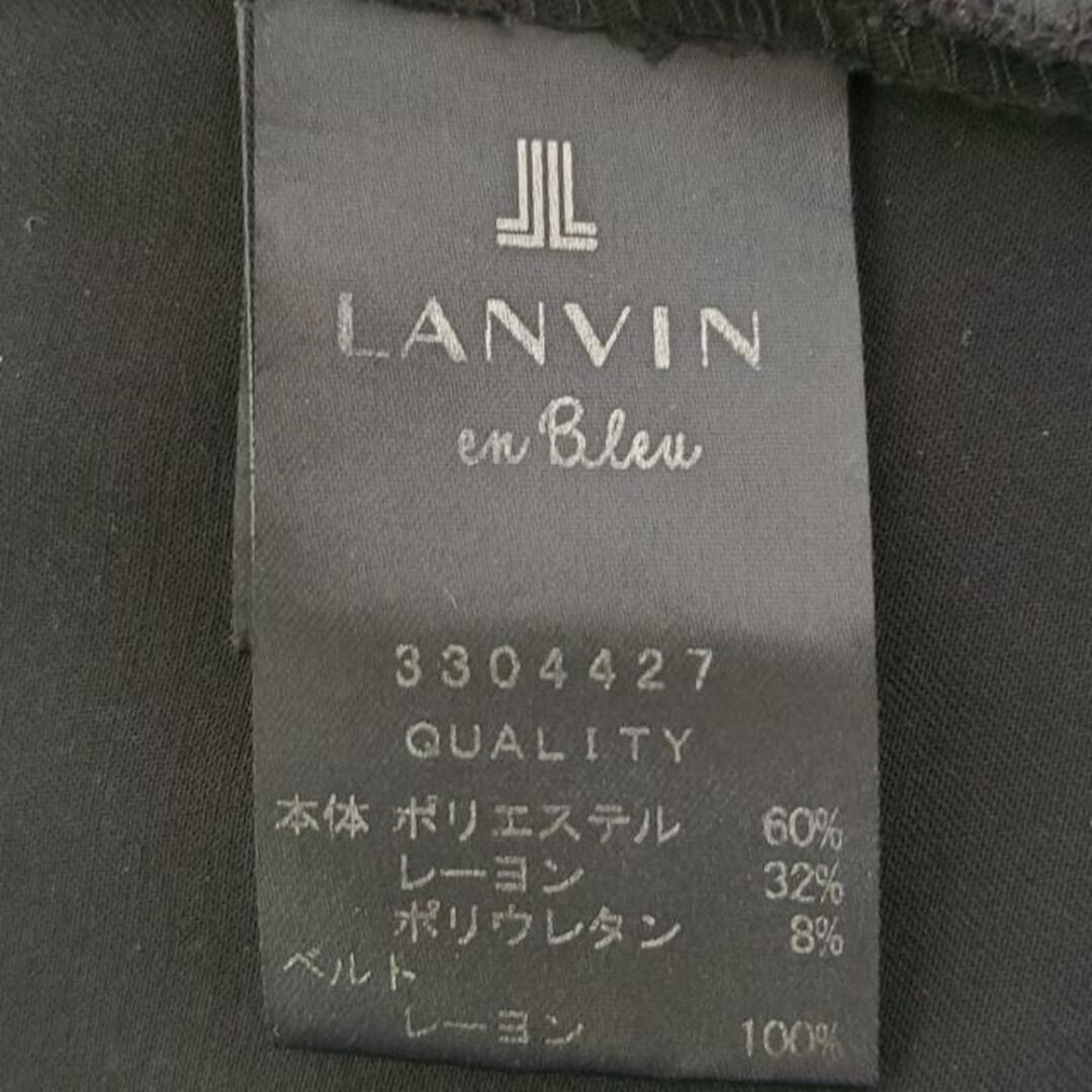 LANVIN en Bleu(ランバンオンブルー)のLANVIN en Bleu(ランバンオンブルー) パンツ レディース美品  - 黒 フルレングス/ウエストゴム/センタープレス レディースのパンツ(その他)の商品写真