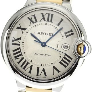 カルティエ(Cartier)のカルティエ CARTIER W69009Z3 バロンブルー LM YGコンビ 自動巻き メンズ 良品 _795863(腕時計(アナログ))