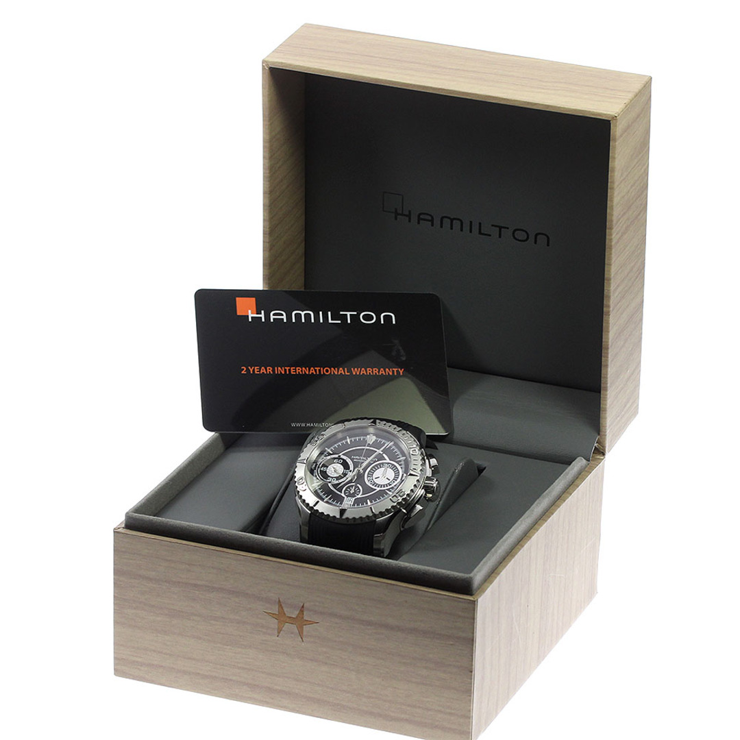 Hamilton(ハミルトン)のハミルトン HAMILTON H376160 ジャズマスター シービュー クロノグラフ 自動巻き メンズ 内箱・保証書付き_811244 メンズの時計(腕時計(アナログ))の商品写真