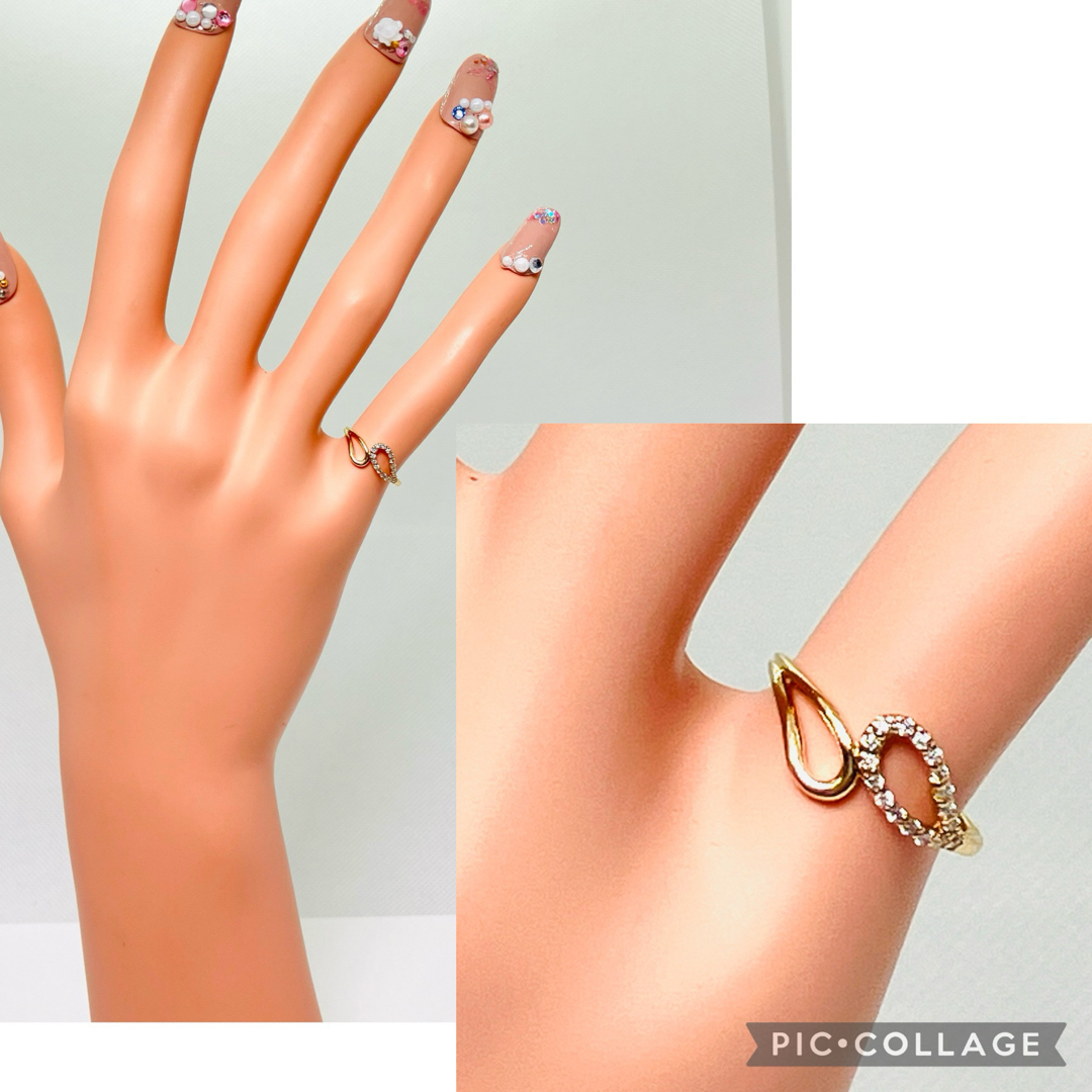 K10 ダイヤモンド ピンキーリング D:0.08ct サイズ5 レディースのアクセサリー(リング(指輪))の商品写真