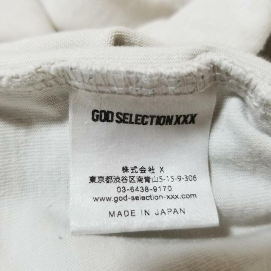 GOD SELECTION XXX(ゴッドセレクショントリプルエックス)のGOD SELECTION XXX(ゴッドセレクション トリプルエックス) 半袖Tシャツ サイズM メンズ - ライトグレー×ライトブラウン×マルチ クルーネック メンズのトップス(Tシャツ/カットソー(半袖/袖なし))の商品写真