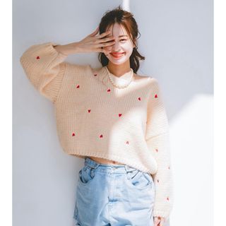 ザラ(ZARA)のmite ハートニット最終値下げ(ニット/セーター)