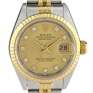 ロレックス(ROLEX)のロレックス デイトジャスト 10Pダイヤ 69173G 自動巻き レディース 【中古】(腕時計)