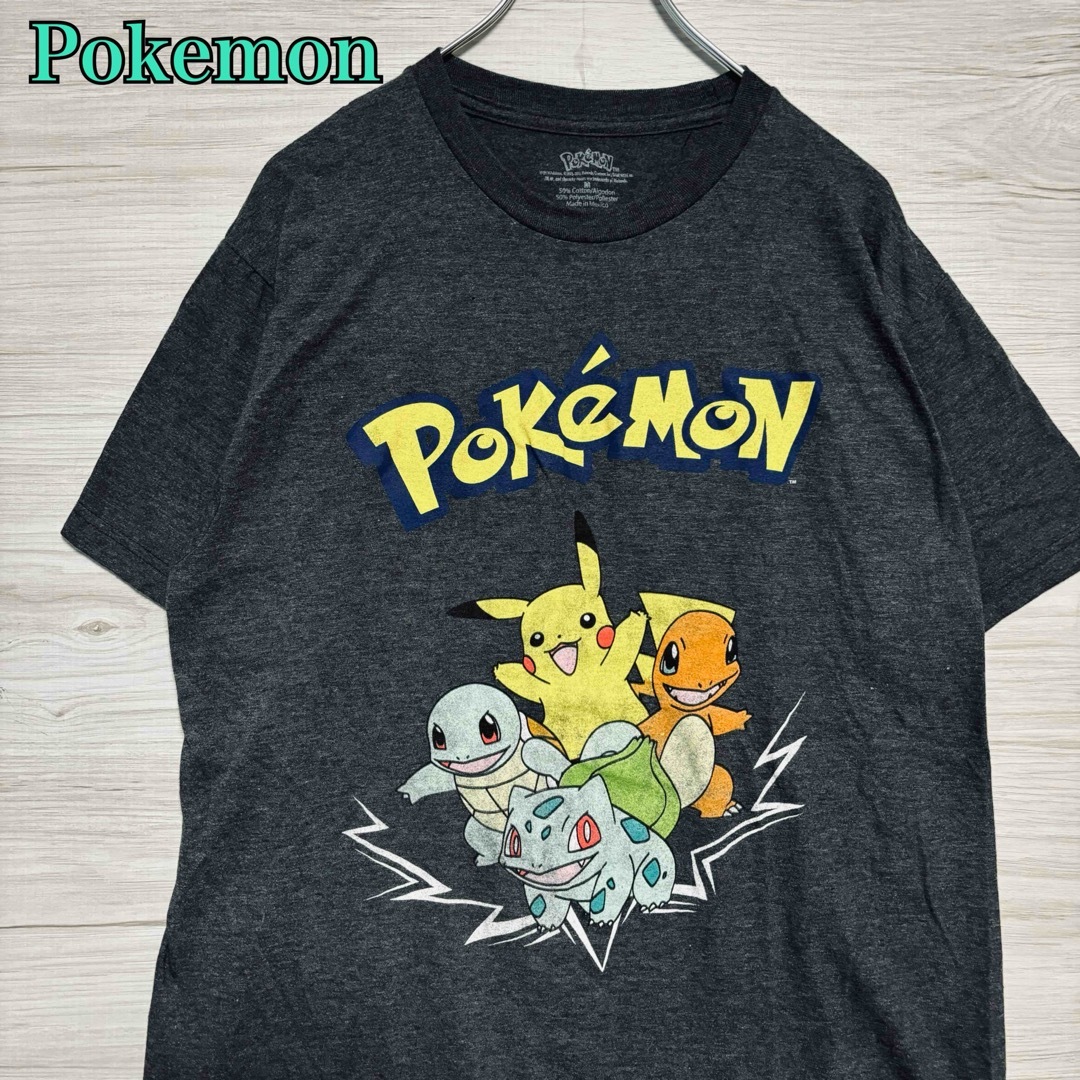 ポケモン(ポケモン)の【入手困難】Pokemon ポケモン　Tシャツ　海外輸入　一点物　キャラクター メンズのトップス(Tシャツ/カットソー(半袖/袖なし))の商品写真