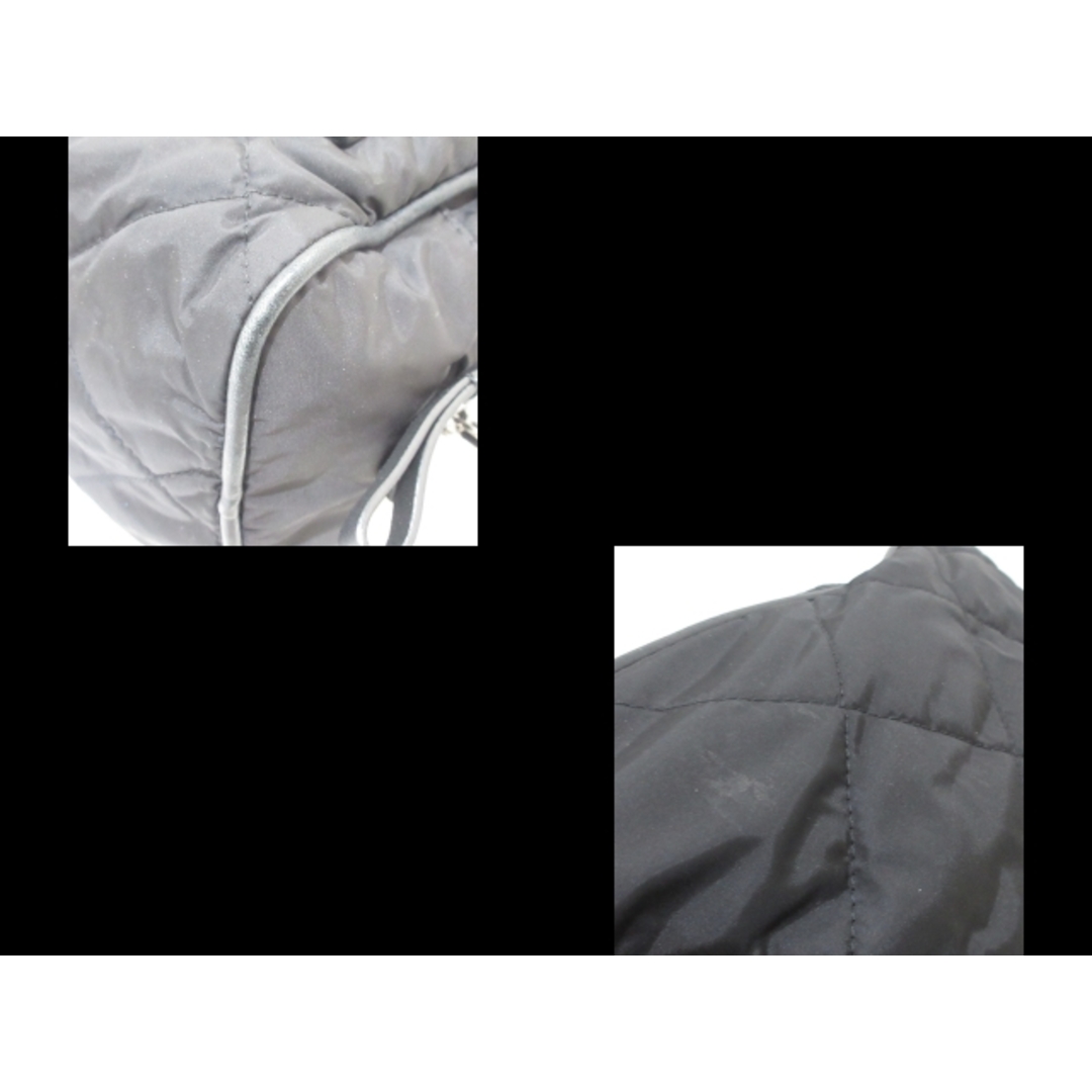 MONCLER(モンクレール)のMONCLER(モンクレール) セカンドバッグ - 黒 キルティング ナイロン メンズのバッグ(セカンドバッグ/クラッチバッグ)の商品写真