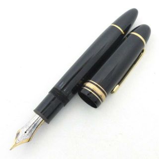 モンブラン(MONTBLANC)のMONTBLANC(モンブラン) 万年筆 マイスターシュティック 黒×ゴールド ペン先14K/インクなし レジン×金属素材(ペン/マーカー)