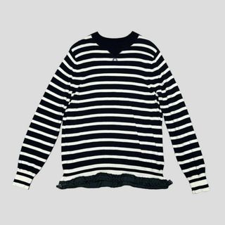 サカイ(sacai)の・18ss SACAI ボーダーニット ネイビー/ホワイト size:1 (ニット/セーター)