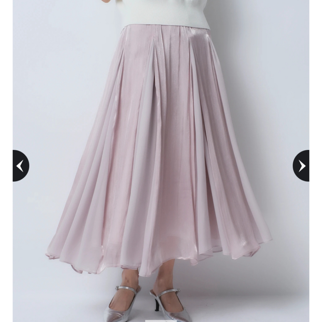 JUSGLITTY - 新品 限定 JUSGLITTY スパークシフォンマチフレア JUSGLITTY - 新品 限定 JUSGLITTY スパークシフォンマチフレア