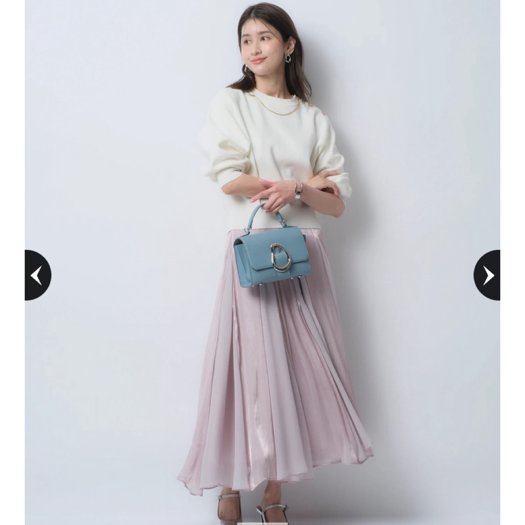 【超お買い得!】 新品 限定 JUSGLITTY スパークシフォンマチフレアスカート スカート