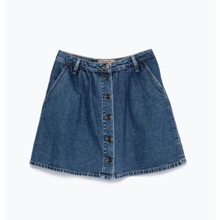 ザラ(ZARA)のZARA フロントボタンデニムスカート(ミニスカート)