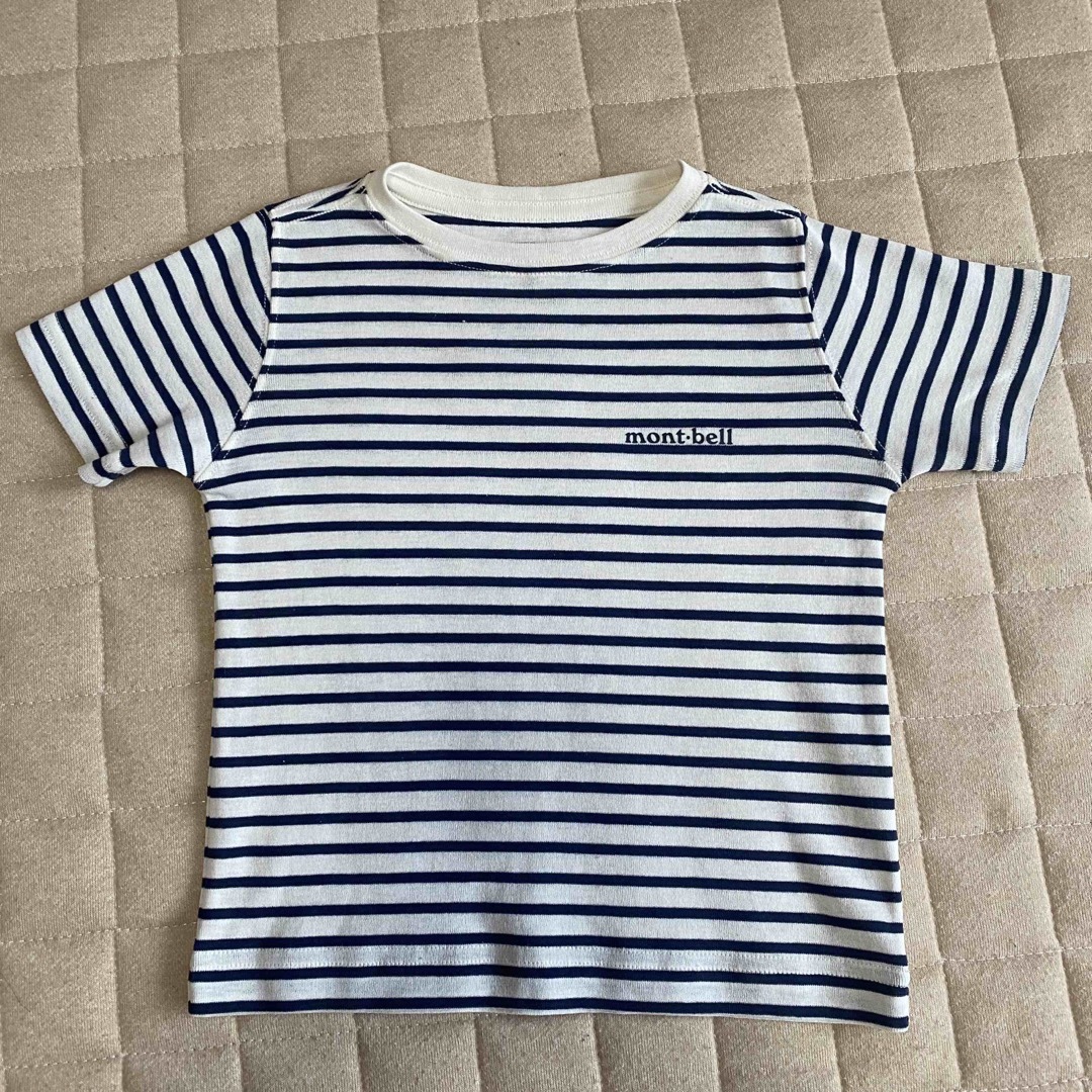 mont bell(モンベル)のモンベル　Tシャツ　100 ボーダー キッズ/ベビー/マタニティのキッズ服男の子用(90cm~)(Tシャツ/カットソー)の商品写真