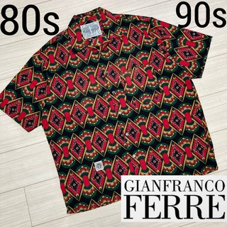 ジャンフランコフェレ(Gianfranco FERRE)の80s 90s 美品■ジャンフランコ フェレ■総柄 バロック アロハシャツ 40(シャツ)