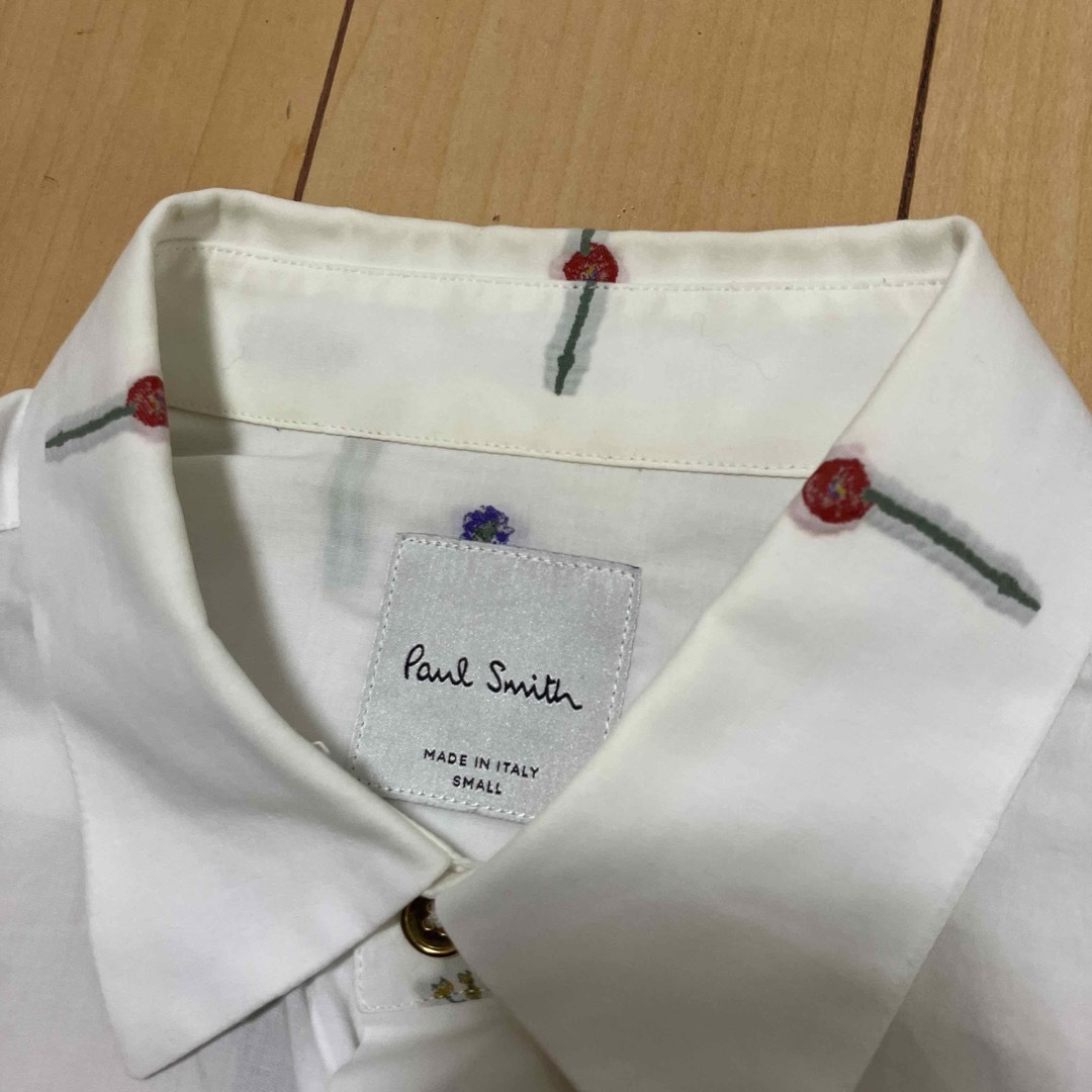 Paul Smith - Paul Smith ポールスミス 長袖シャツ 花柄刺繍 総 Paul Smith - Paul Smith ポールスミス 長袖シャツ 花柄刺繍 総