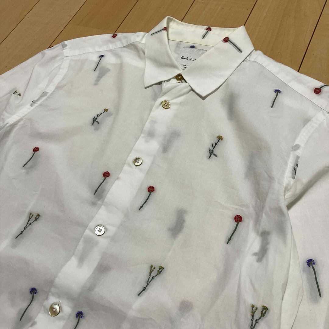 Paul Smith - Paul Smith ポールスミス 長袖シャツ 花柄刺繍 総 Paul Smith - Paul Smith ポールスミス 長袖シャツ 花柄刺繍 総