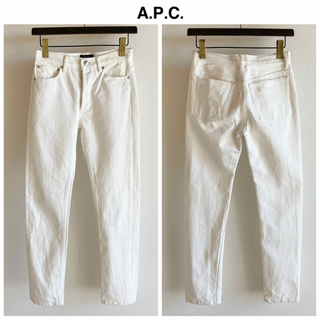 アーペーセー(A.P.C)のAPC アーペーセー プチニュースタンダード デニム パンツ 25 白 ホワイト(デニム/ジーンズ)