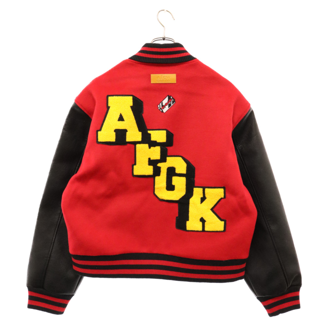 A FEW GOOD KIDS アフュー グッド キッズ Stadium Jacket ビッグロゴ袖切替ジャケット スタジアムジャケット スタジャン レッド/ブラック メンズのジャケット/アウター(スタジャン)の商品写真