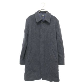 アーペーセー(A.P.C)のA.P.C アーペーセー ×FOX BROTHERS フォックスブラザーズ ツイード ステンカラーコート ネイビー(ステンカラーコート)