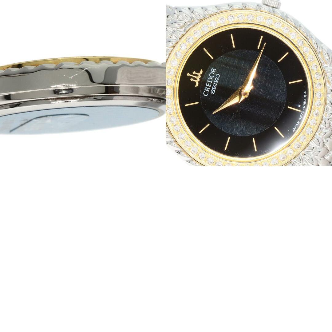 SEIKO(セイコー)のSEIKO 4N70-0170 ダイヤモンドベゼル 腕時計 SS SS K18YGxダイヤモンド レディース レディースのファッション小物(腕時計)の商品写真