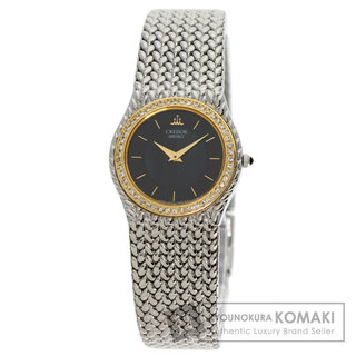 セイコー(SEIKO)のSEIKO 4N70-0170 ダイヤモンドベゼル 腕時計 SS SS K18YGxダイヤモンド レディース(腕時計)