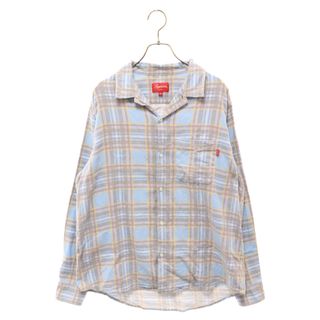 シュプリーム(Supreme)のSUPREME シュプリーム 20SS Printed Plaid Shirt プリンテッドプレイドチェック長袖シャツ ブルー(シャツ)