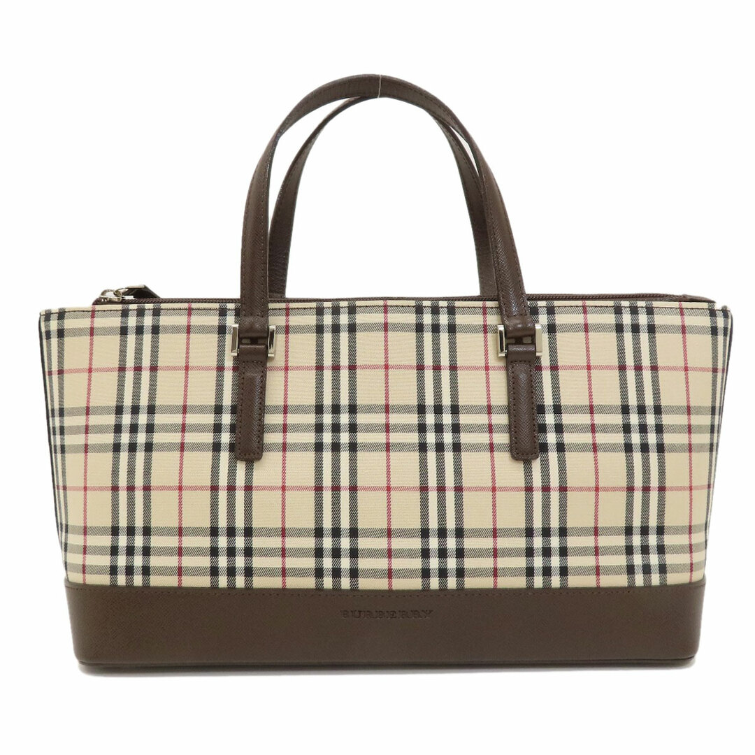 BURBERRY(バーバリー)のBURBERRY ノバチェック ハンドバッグ キャンバス レディース レディースのバッグ(ハンドバッグ)の商品写真