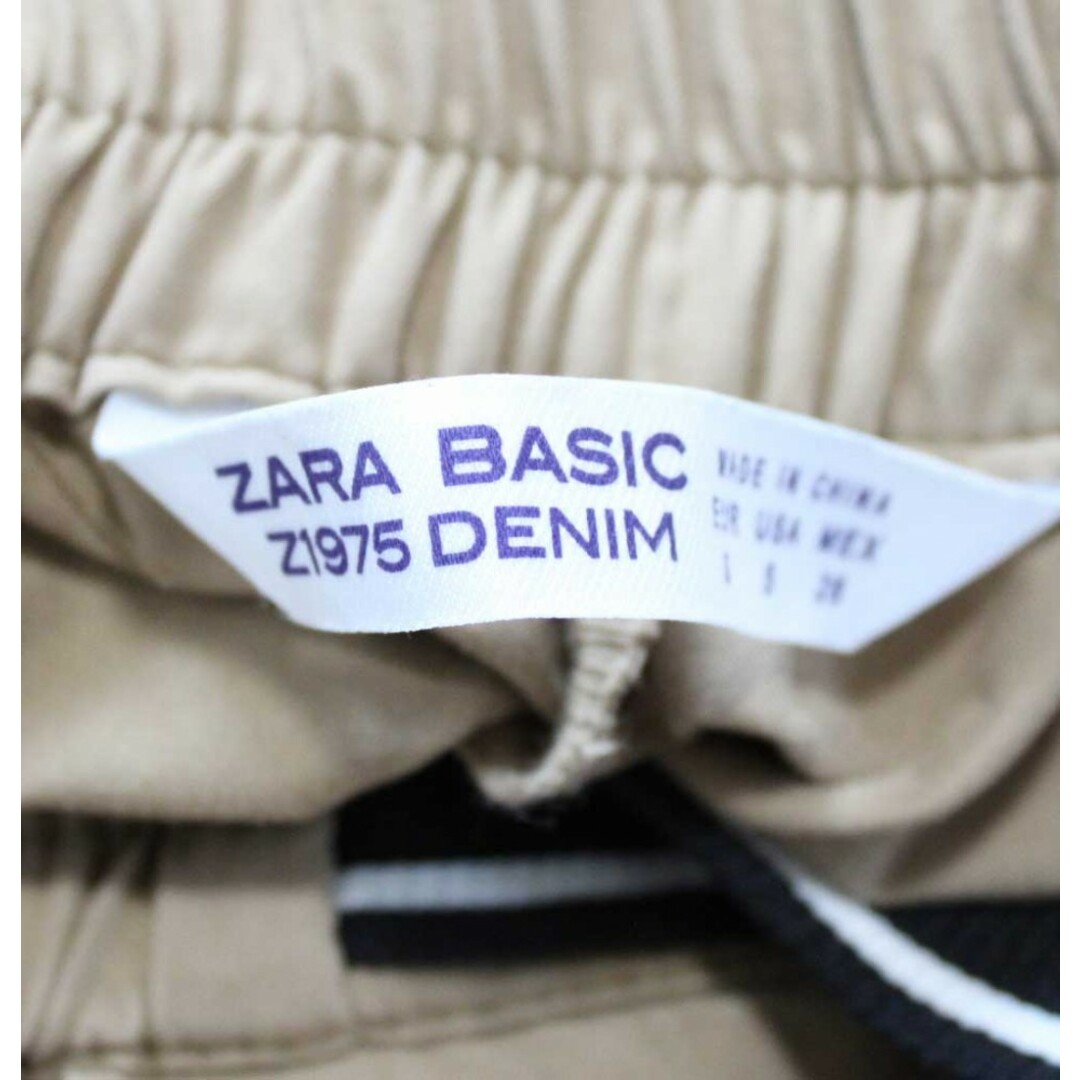 ZARA(ザラ)の【春夏物 新入荷】●ZARA/ザラ●ウエスタンリボンカットオフワイドパンツ/ロングパンツ/長ズボン/クロップド丈/ウエストゴム ベージュ レディース S【中古】春夏 923042 レディースのパンツ(その他)の商品写真