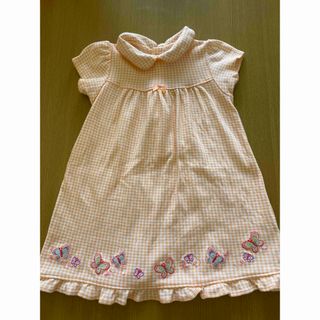 夏 半袖ワンピース 80cm just on year 女の子 ベビー服(ワンピース)