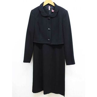 ピエールカルダン(pierre cardin)の【新入荷】‡pierre cardin/ピエールカルダン‡アンサンブルスーツ/ブラックフォーマル/長袖/七分袖/ミモレ丈 ブラック/黒 レディース 7【中古】 春夏秋冬 sut 104042(その他)