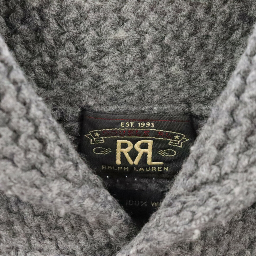 RRL(ダブルアールエル)のRRL ダブルアールエル ローゲージウールショールカラーカーディガン グレー KR-PM-KW-6202 メンズのトップス(カーディガン)の商品写真