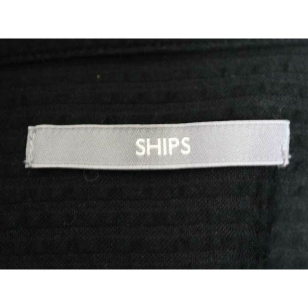 SHIPS(シップス)の【春物 新入荷】☆SHIPS/シップス☆サッカージャージシャツ/シャツ/半袖/ポケット/カジュアル ブラック/黒 メンズ S【中古】春夏 204042 メンズのトップス(シャツ)の商品写真