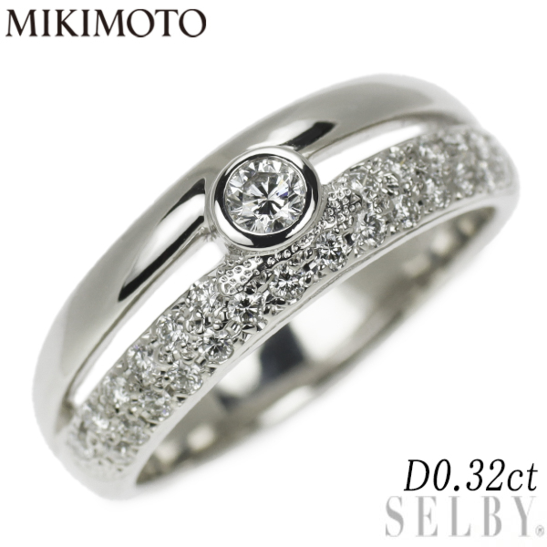 MIKIMOTO(ミキモト)のミキモト Pt950 ダイヤモンド リング 0.32ct レディースのアクセサリー(リング(指輪))の商品写真