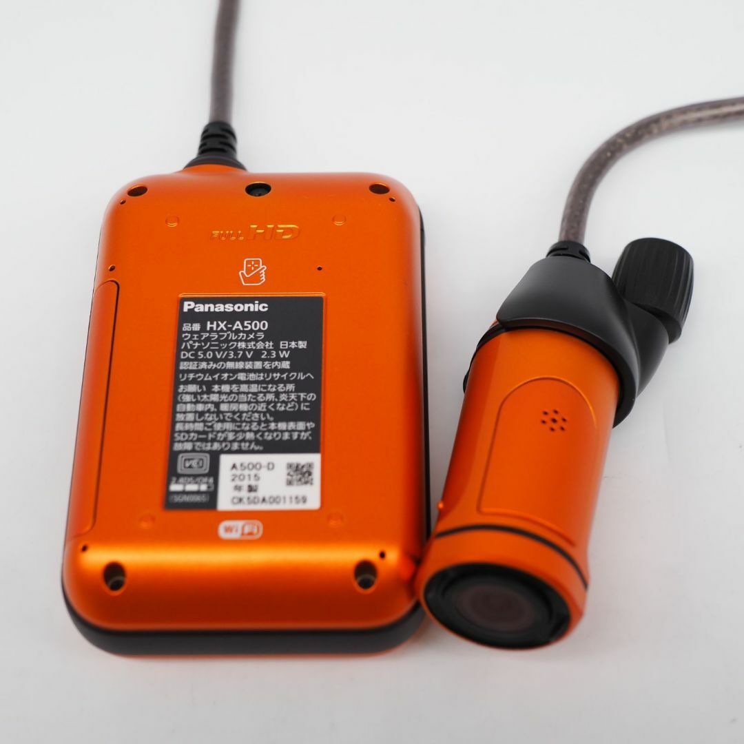 PANASONIC ウェアラブルカメラ オレンジ HX-A500-D PANASONIC ウェアラブルカメラ オレンジ HX-A500-D