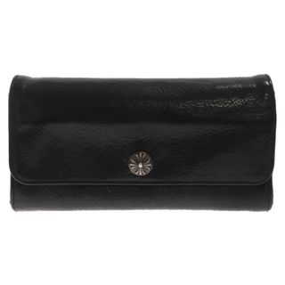 クロムハーツ(Chrome Hearts)のCHROME HEARTS クロムハーツ JUDY ジュディ クロスボタンレザーウォレット財布 ブラック(長財布)