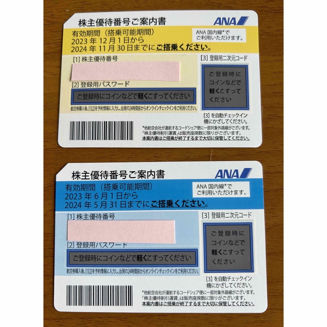 ANA(全日本空輸)(エーエヌエー(ゼンニッポンクウユ))のANA株主優待 チケットの乗車券/交通券(航空券)の商品写真