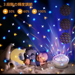 プラネタリウム　家庭用　プロジェクター　LED　省エネ　タイマー機能　満点星空(プロジェクター)