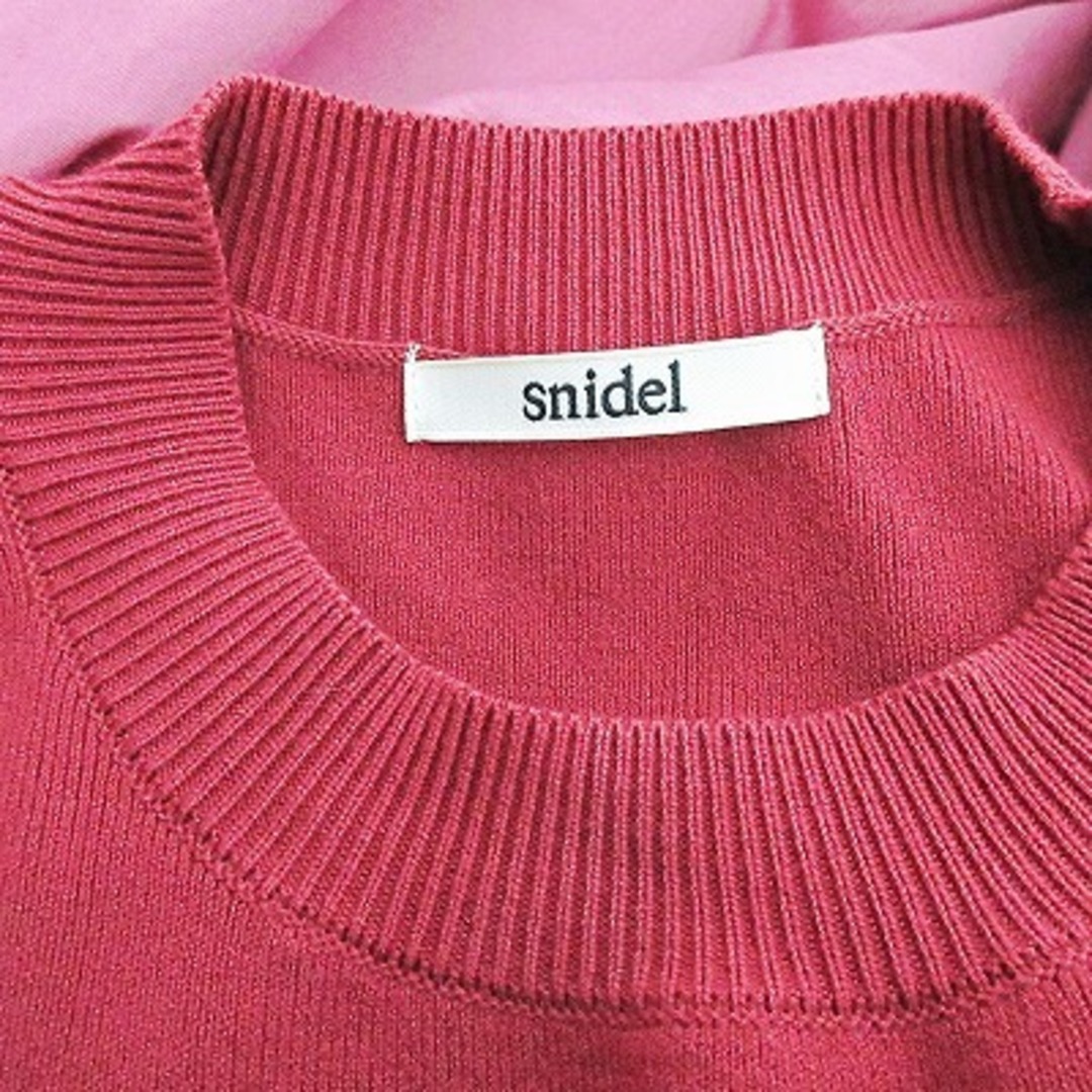 SNIDEL(スナイデル)のスナイデル 18SS トレンチスカートドッキング ワンピース 半袖 ロング 赤 レディースのワンピース(ロングワンピース/マキシワンピース)の商品写真