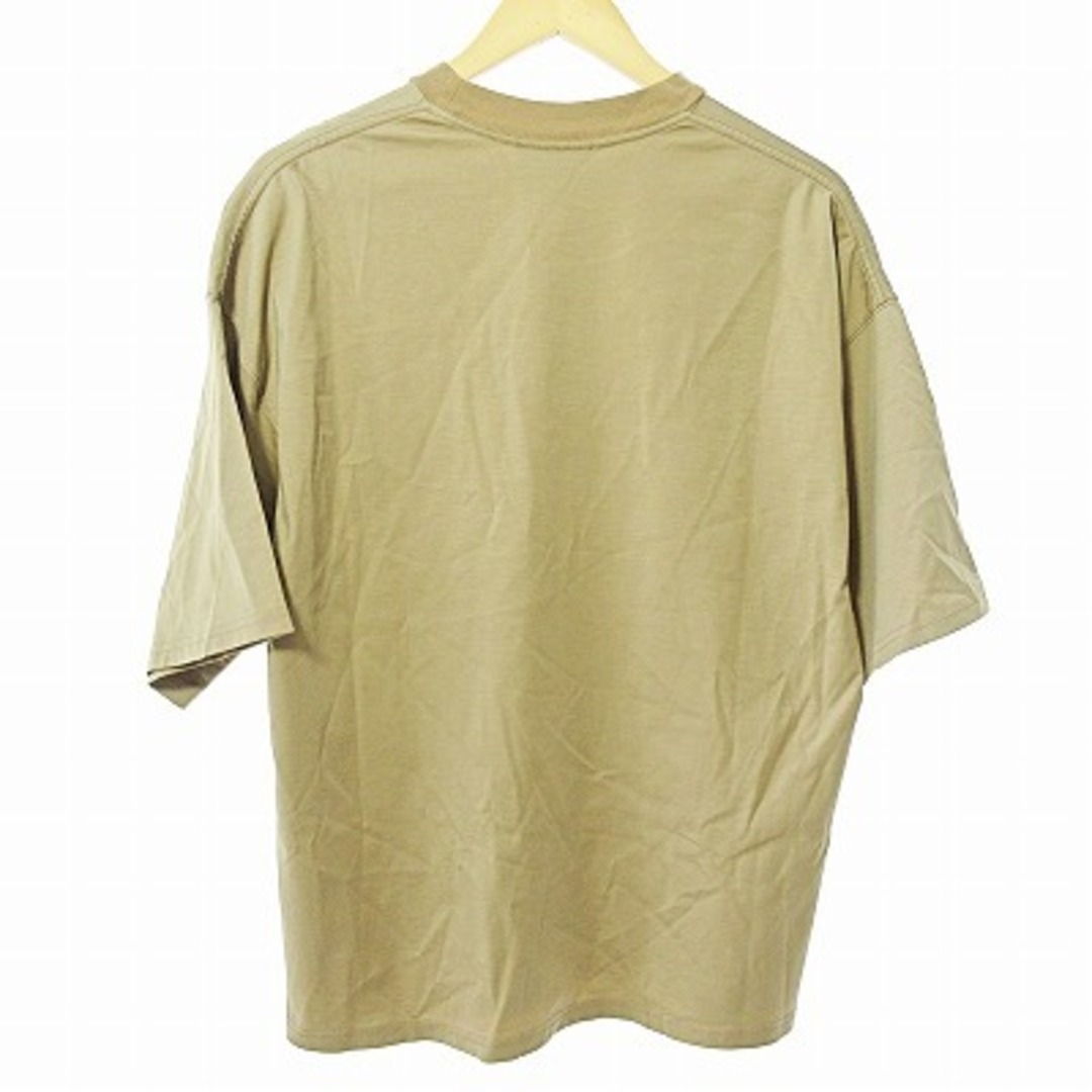 Adam et Rope'(アダムエロぺ)のアダムエロペ 21SS Tシャツ カットソー 半袖 オーバーサイズ ベージュ M レディースのトップス(Tシャツ(半袖/袖なし))の商品写真