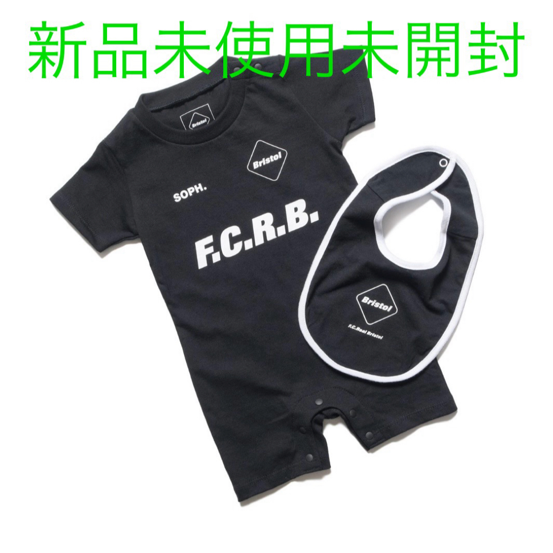 F.C.R.B.(エフシーアールビー)のFCRB for Kids BABY SET FCRB ベビー ブラック c キッズ/ベビー/マタニティのベビー服(~85cm)(ロンパース)の商品写真