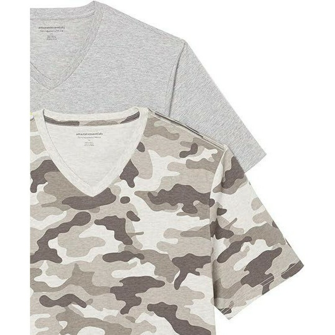 ✨1点限り✨Amazon Essentials 2枚組 Tシャツ Vネック メンズのトップス(Tシャツ/カットソー(半袖/袖なし))の商品写真