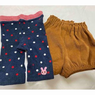 ミキハウス(mikihouse)の80cm まとめて ミキハウス かぼちゃパンツ 秋冬 レギンス ズボン 女の子(パンツ)