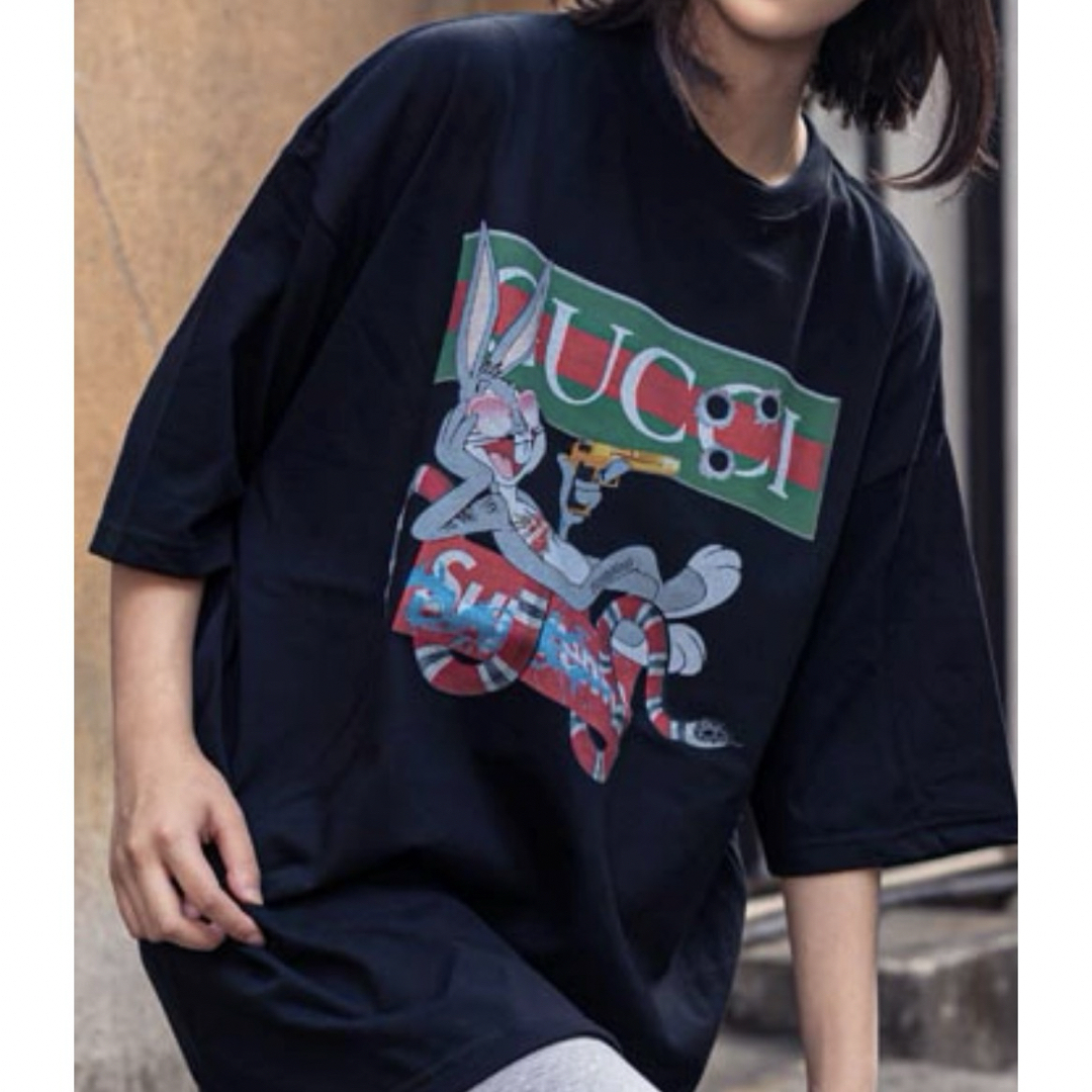 ✨期間限定お値下げ中✨GU×SU gang BB 2nd   Tシャツ半袖 レディースのトップス(Tシャツ(半袖/袖なし))の商品写真