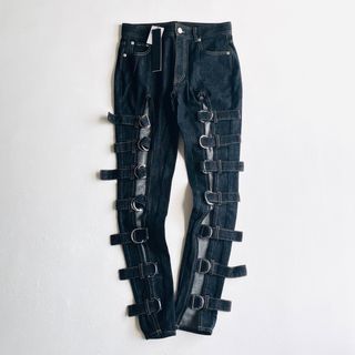 PAMEO POSE - 新品 PAMEO POSE Belted Skinny Denim ブラック