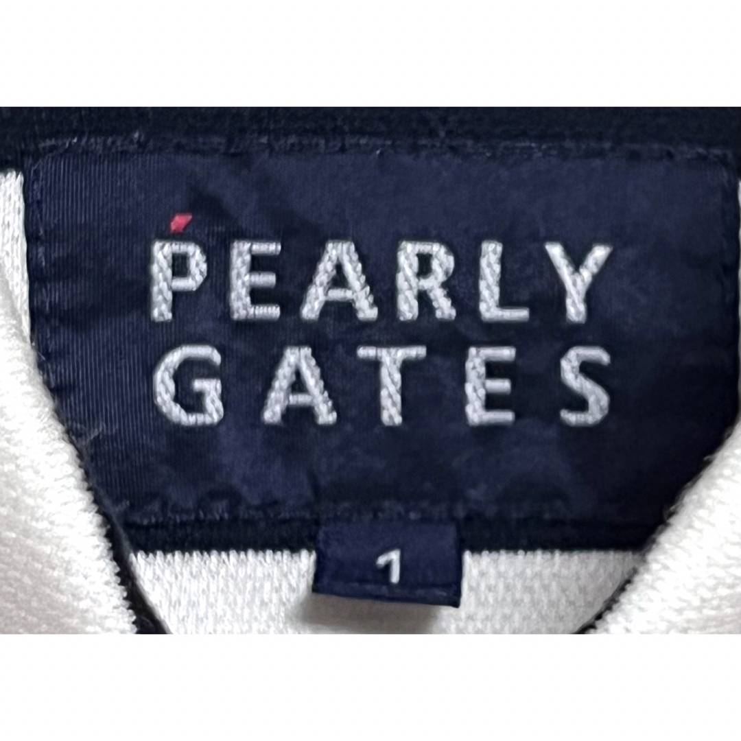 PEARLY GATES(パーリーゲイツ)の匿名発送　美品　パーリーゲイツ  ストライプデザインジャケットウェア　サイズ1 スポーツ/アウトドアのゴルフ(ウエア)の商品写真